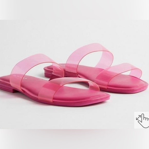 Torrid Pink Double Strap Jelly Sandals - Picture 1 of 7